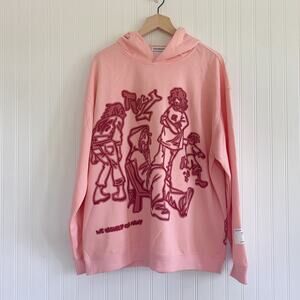 Coolmonar Mens Hoodie Size L Streetwear Sweatshirt Harajuku Pullover Hipster